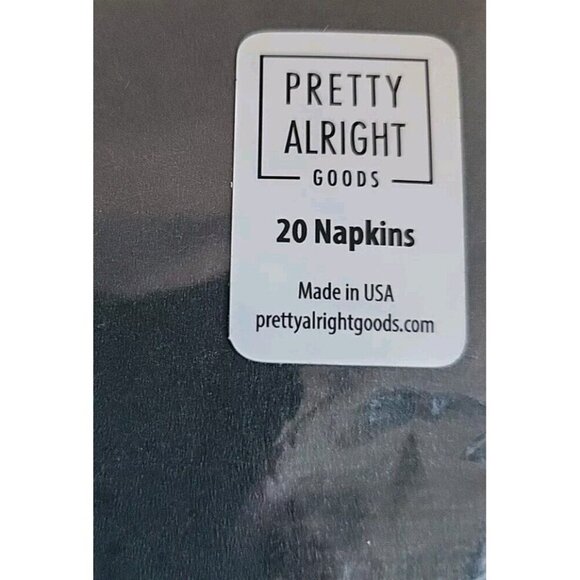 Pretty Alright Black Napkins "THEY SHOULD MAKE A SHOW ABOUT US" 20 Napkins 5x5 - Picture 5 of 5